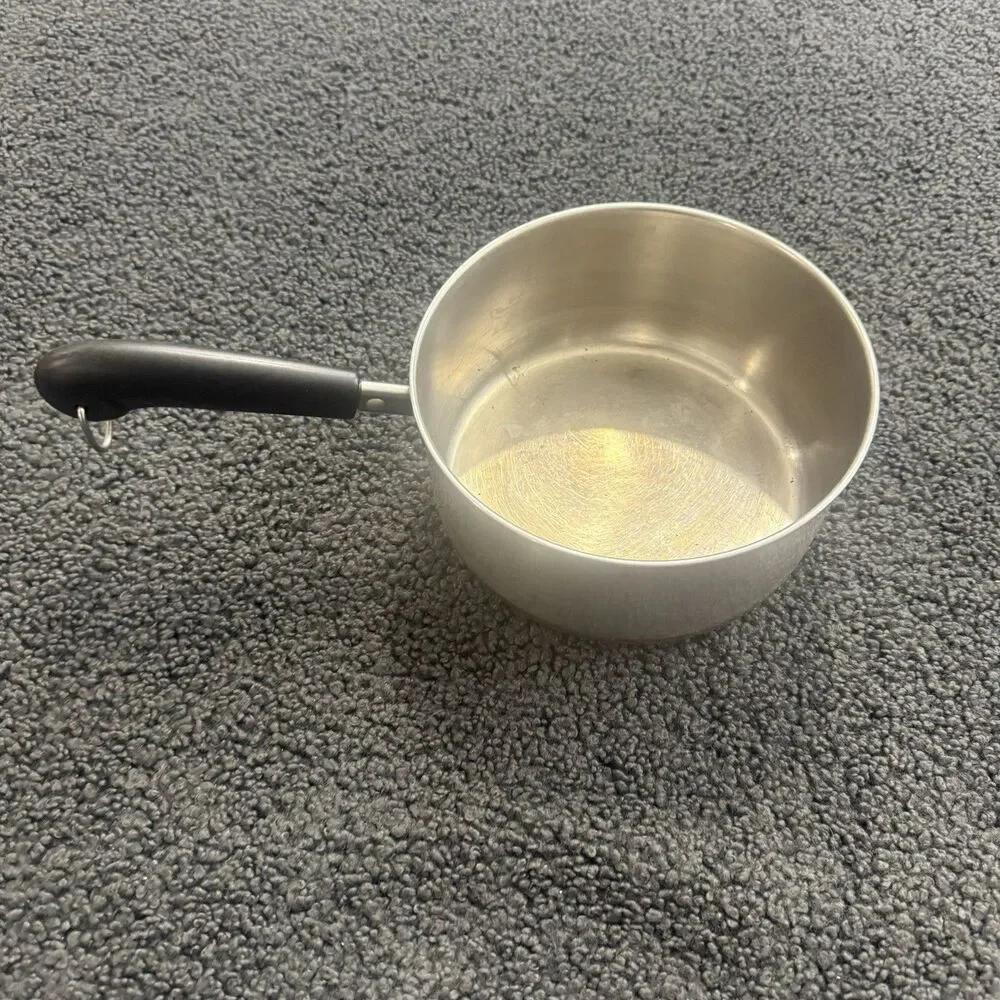 Revere Ware 2 Qt Sauce Pan Pot Copper Clad Bottom Clinton IL Vintage Stainless